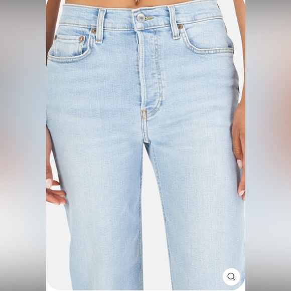 NWT size 29 Re/done Stove Pipe light wash Jeans Riverfade 96% Cotton - Picture 4 of 11